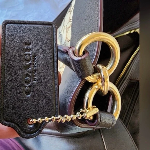 Coach Dark Brown Leather Handbag - Picture 7 of 12